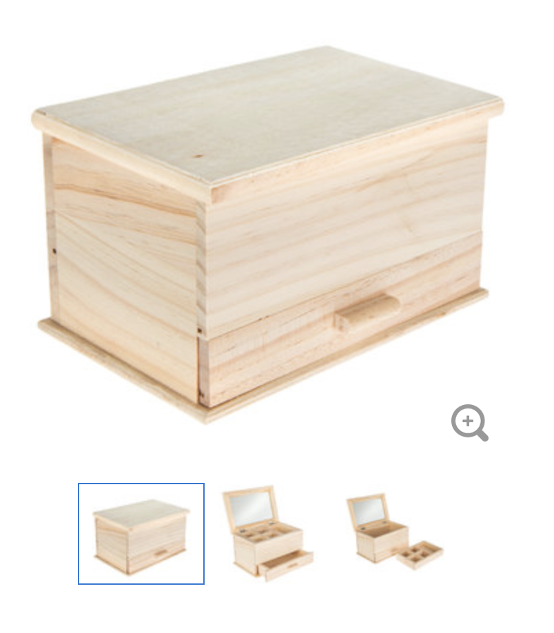 Rectangular Jewelry box w drawer