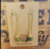 Golden Turquoise Drop Threaders