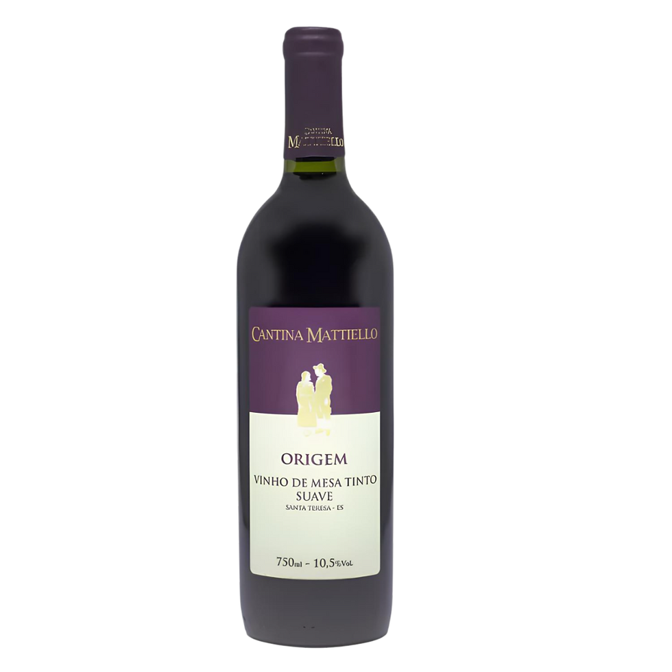Vinho Cantina Mattiello Tinto Origem Suave 750ml 10,5% Vol