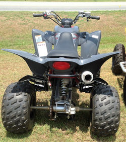 Yamaha Raptor ATV Back