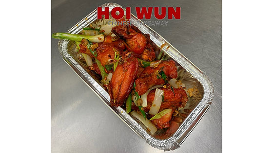 15. Fried crispy Salt & Pepper Chicken Wings (Dry)(6,8)