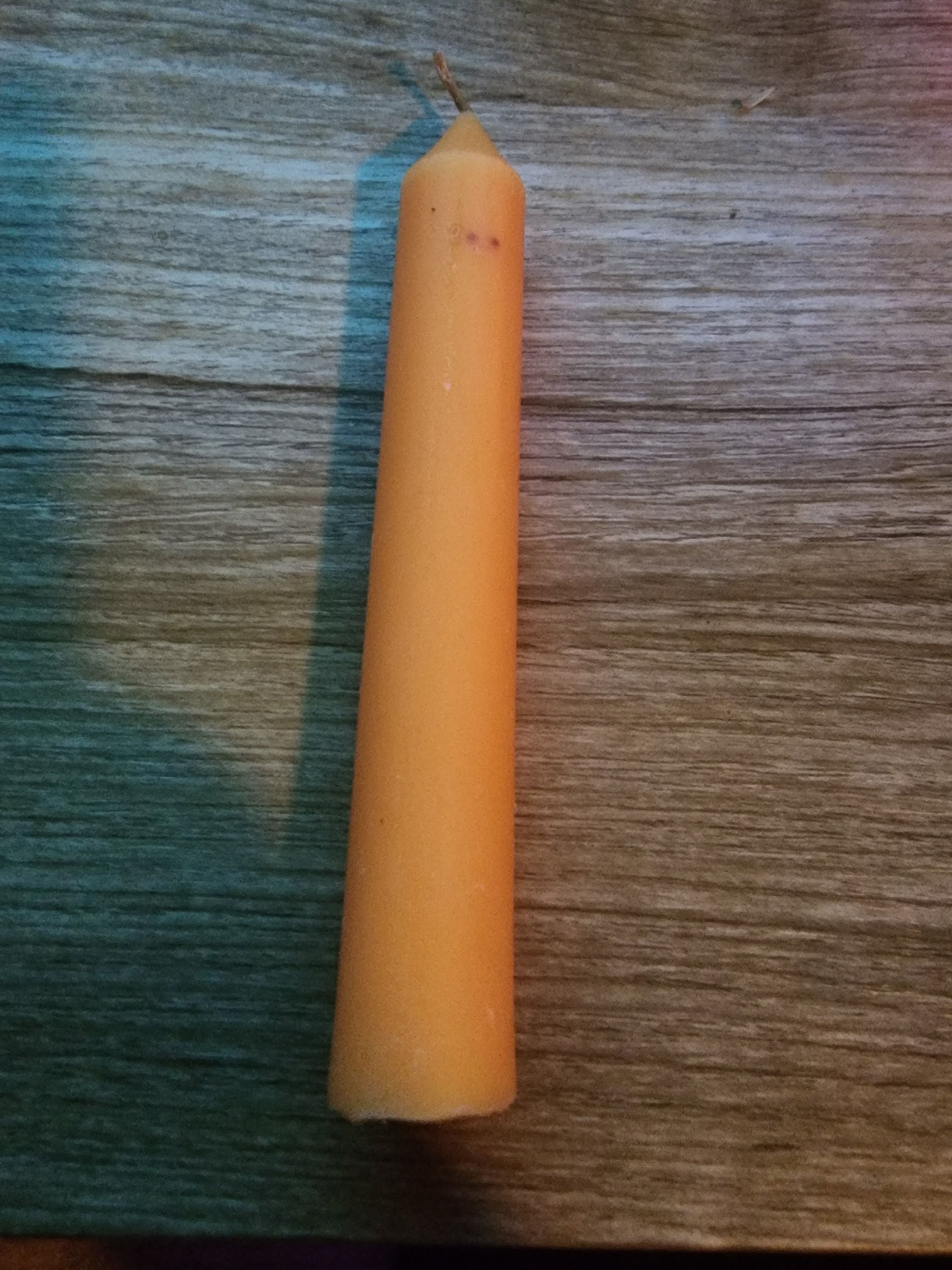 Artisan orange candle