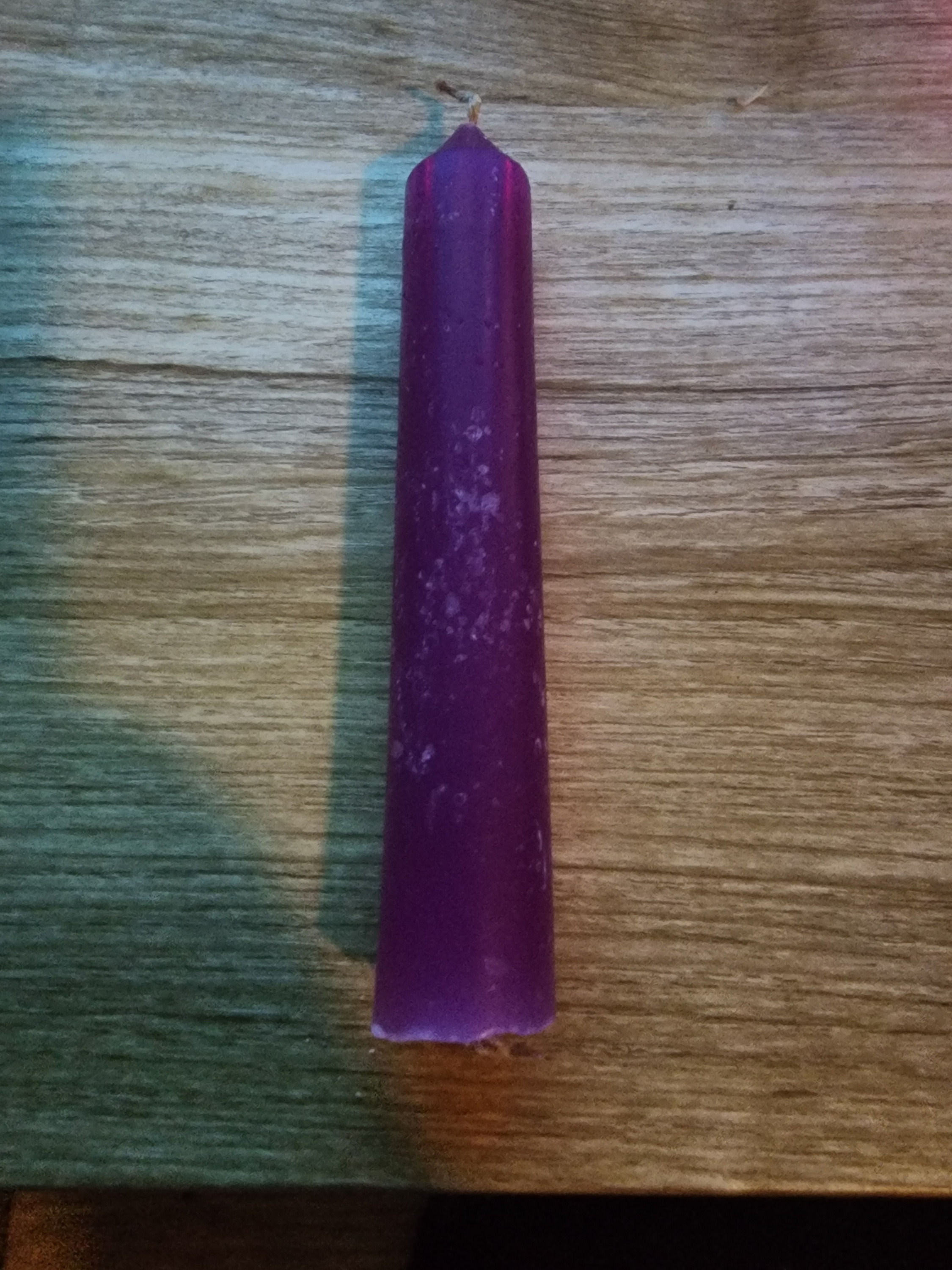 Artisan candle purple