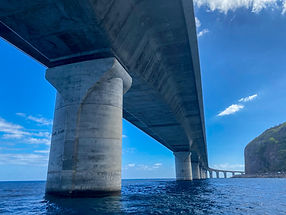 Le pont de la route littorale de Saint-Denis La Réunion