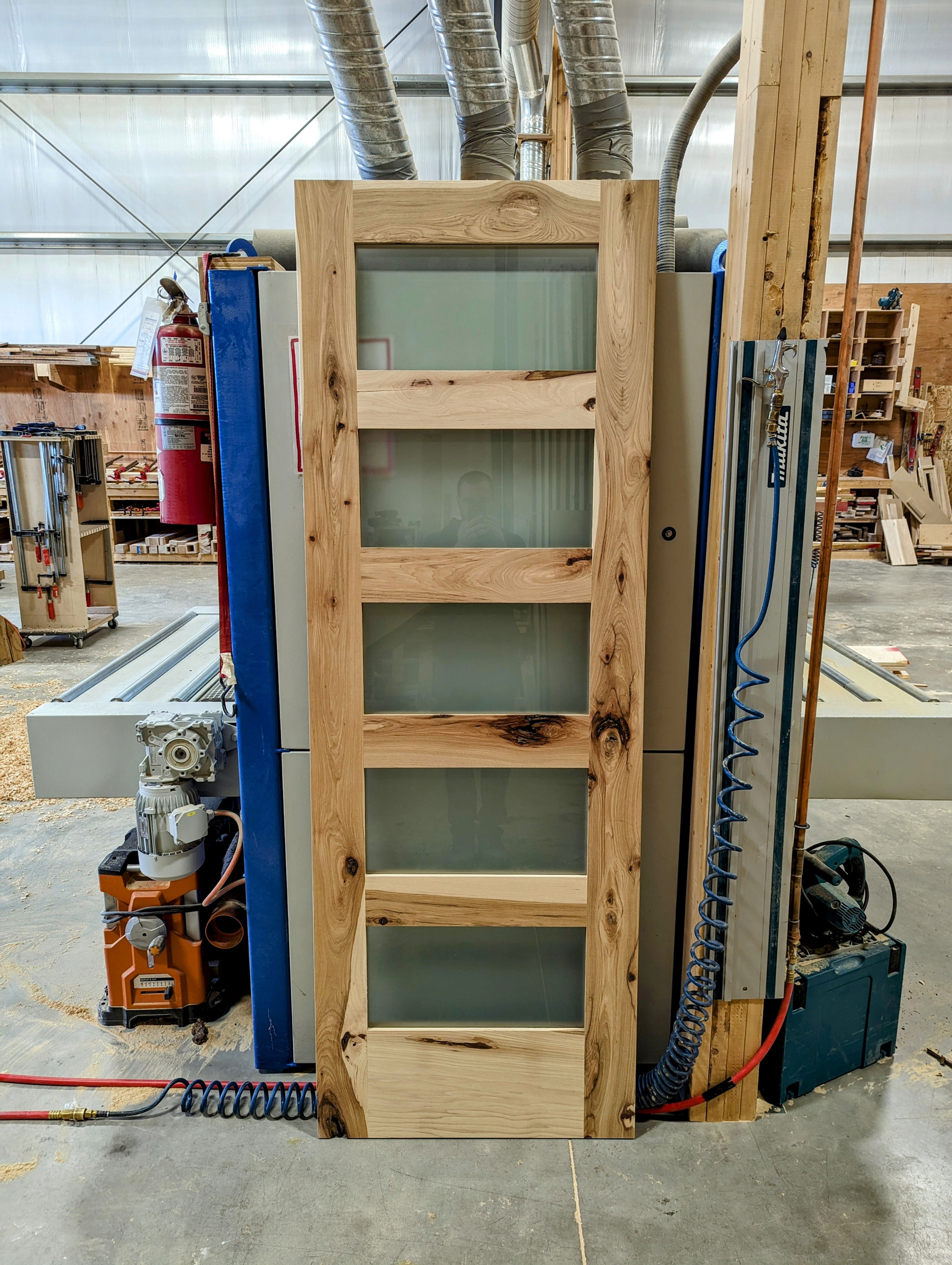 24x80 Hickory Door with Glass