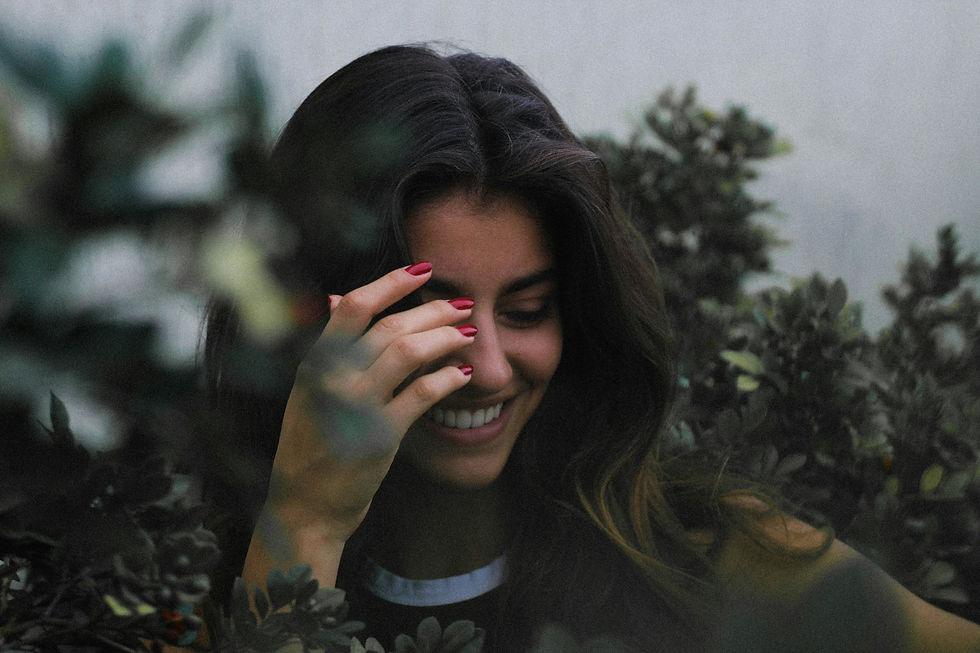 Dame met manicure
