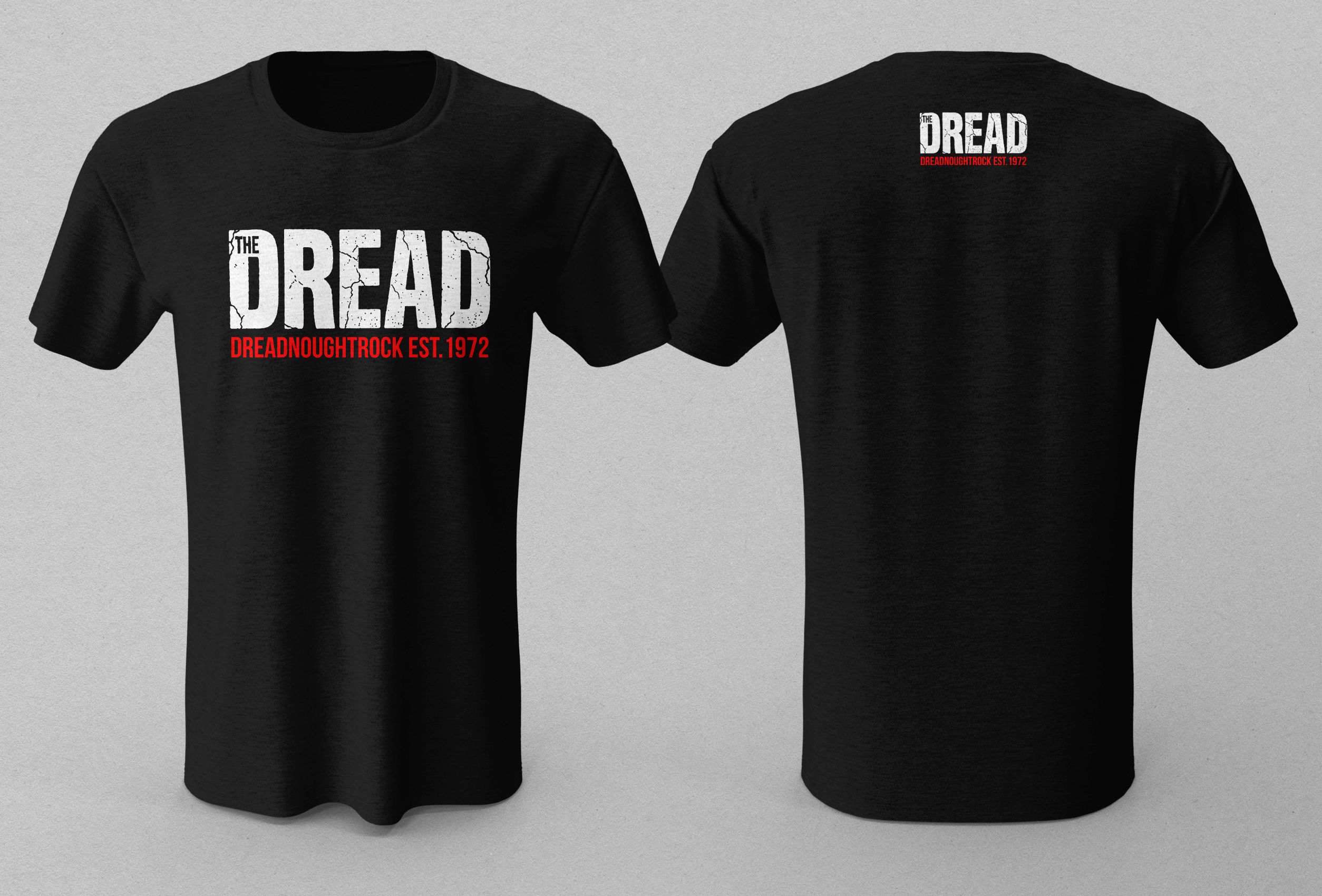 The DREAD T-Shirt WHITE DREAD / RED DREADNOUGHTROCK
