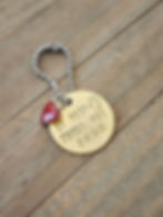funny keychain says "My best friend has paws"