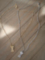 Thumbnail: tiny dog bone necklace