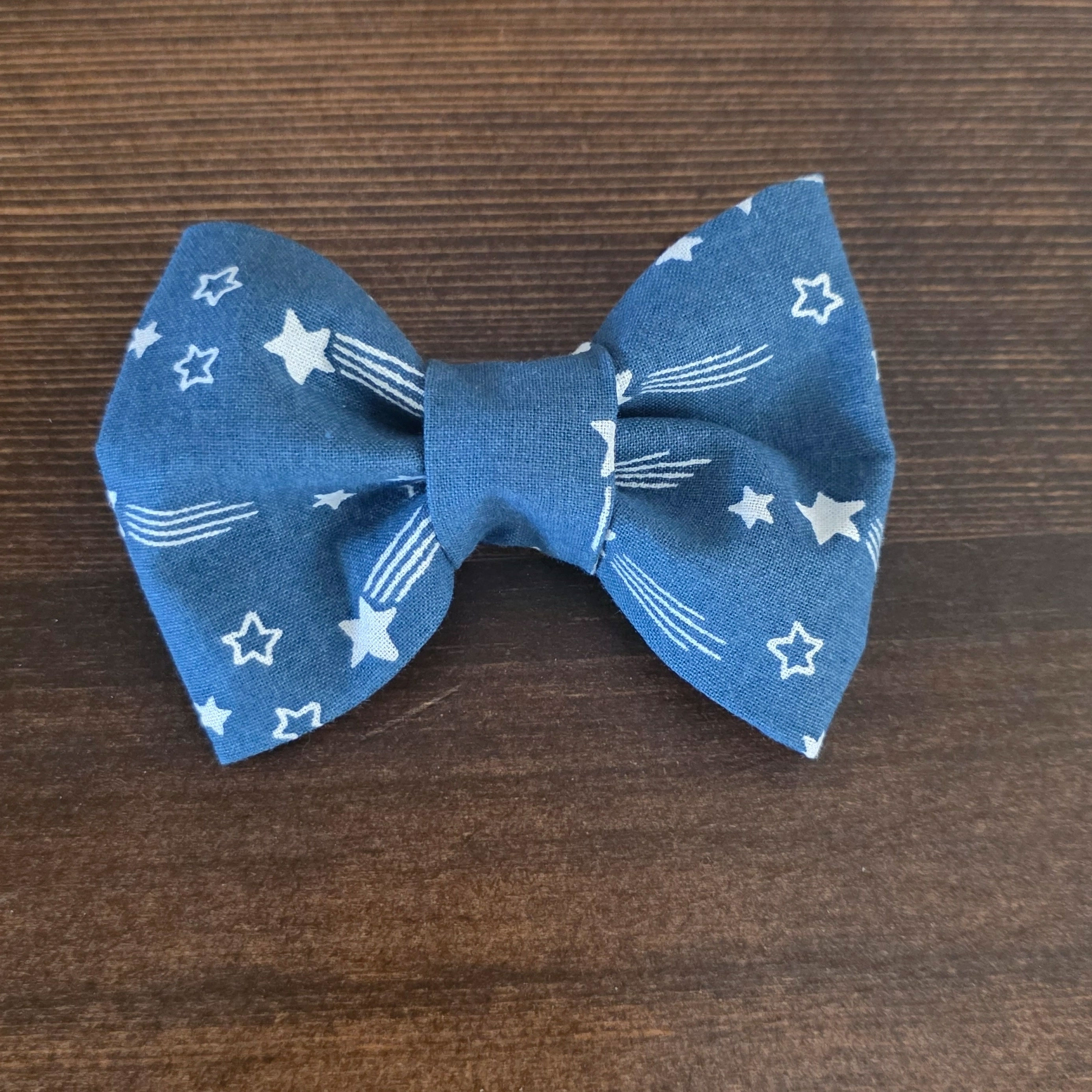 Space cadet handmade cotton bowtie for dogs