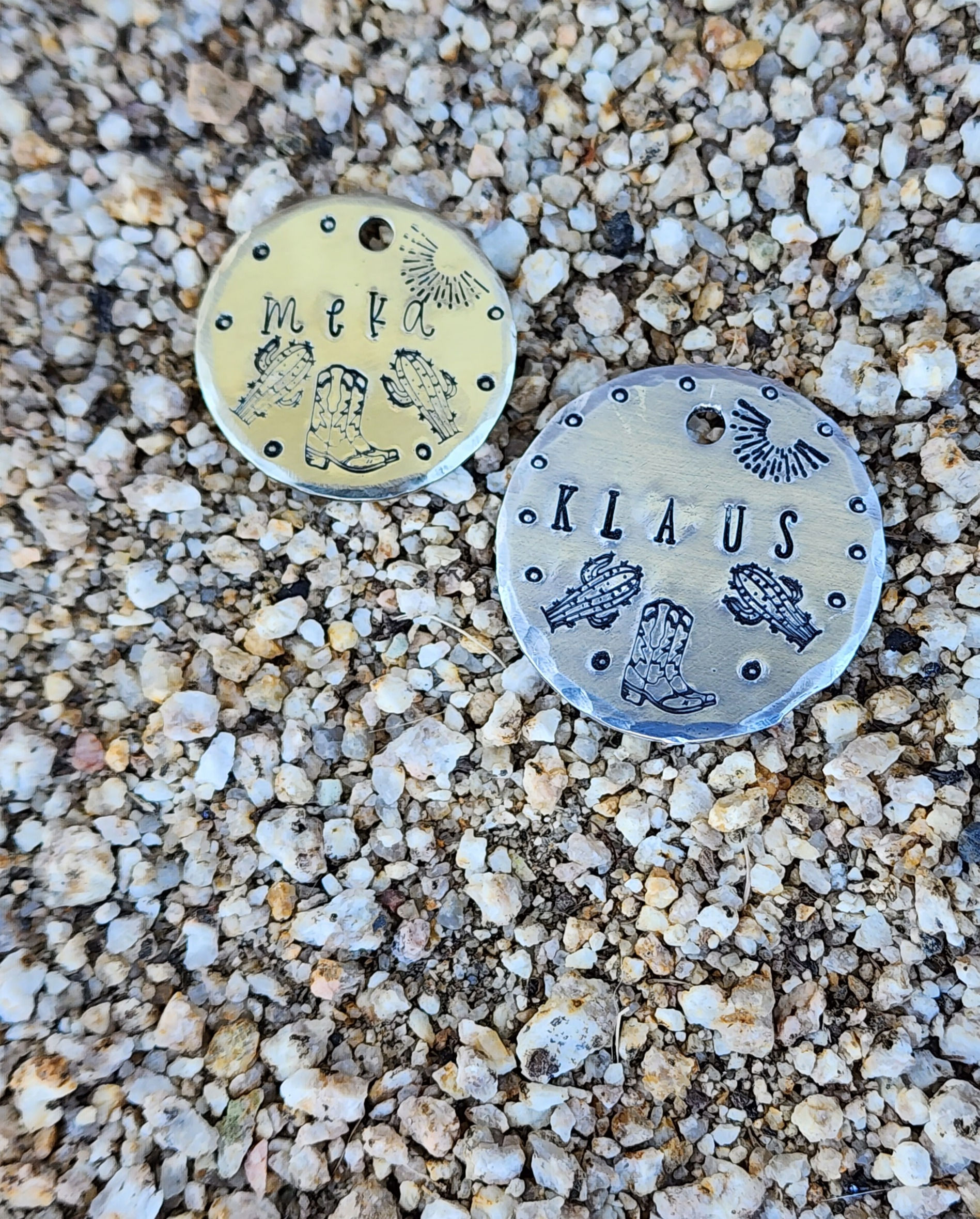 Boots and Spurs Pet ID Tag