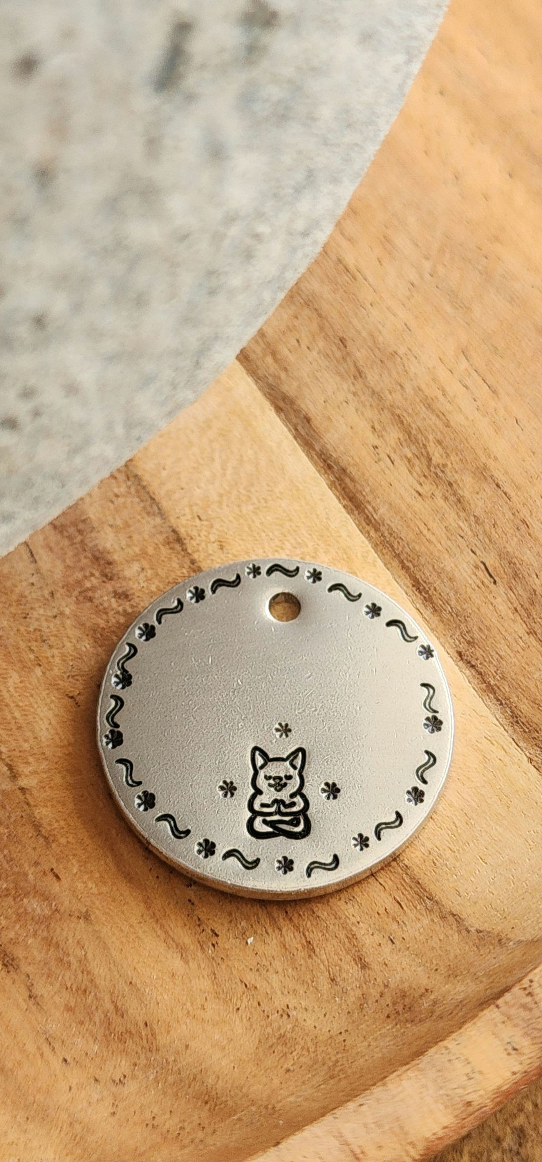 Dog Yoga Pet ID Tag