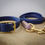Thumbnail: colorful navy and purple dog leash set