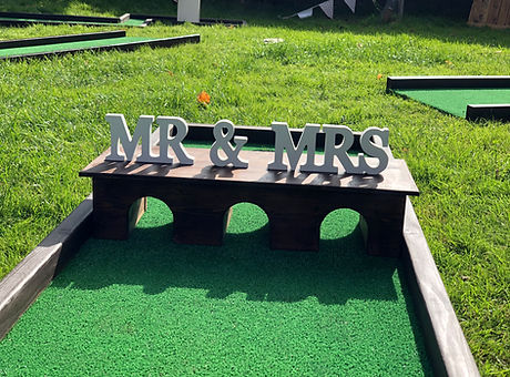 wedding mini golf crazy golf