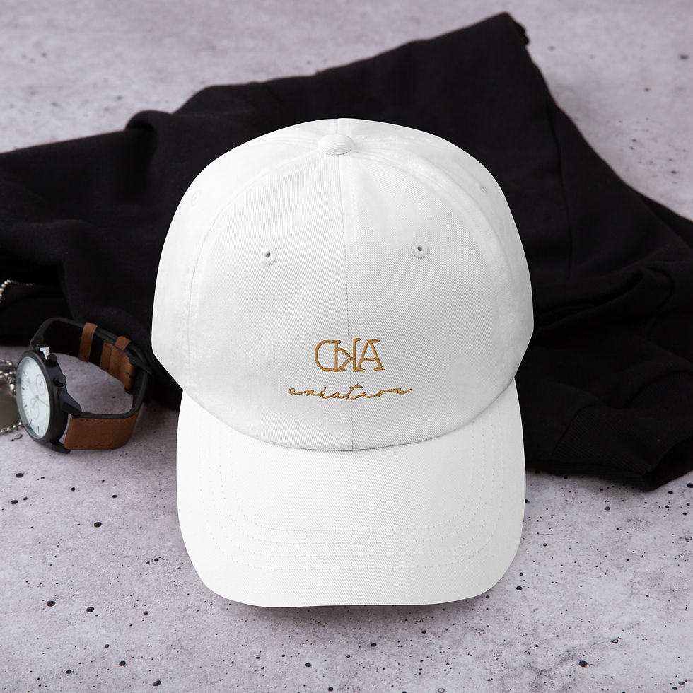 Miniature : Casquette Blanc Signature "Création" - AhterKD