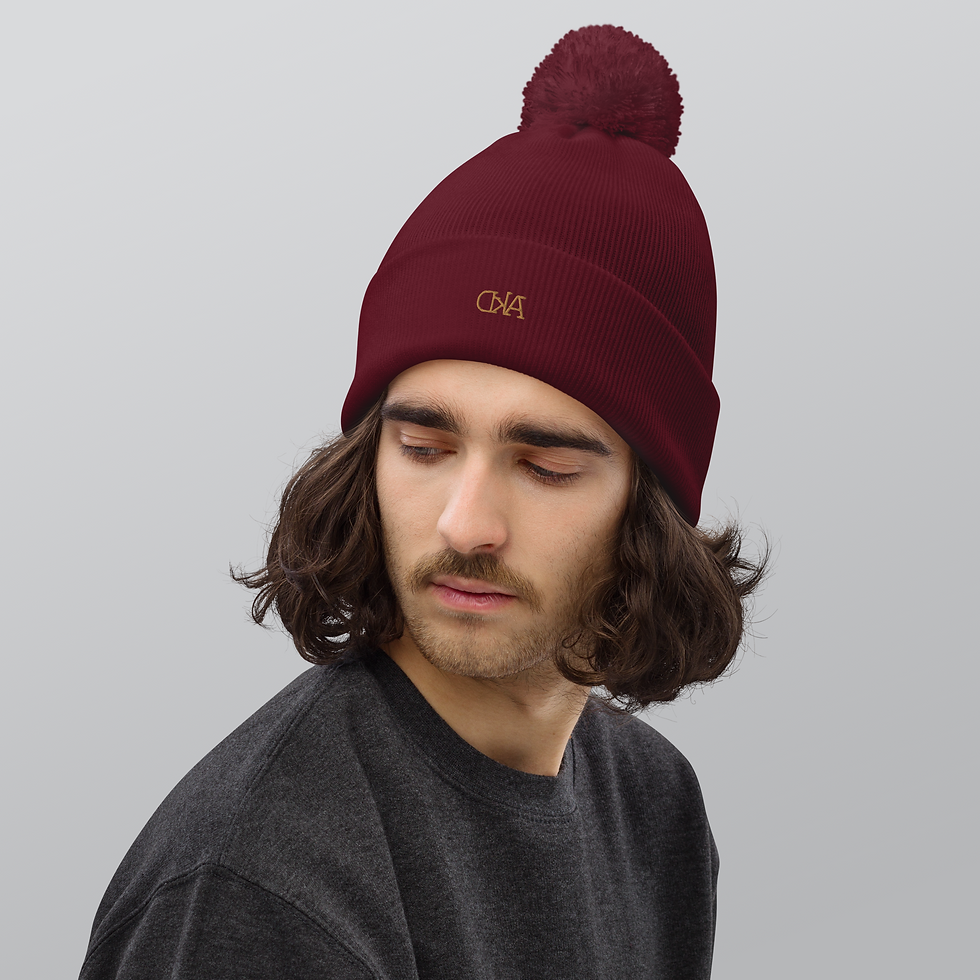 Miniature : Bonnet AhterKD avec logo brodé – tricot double couche