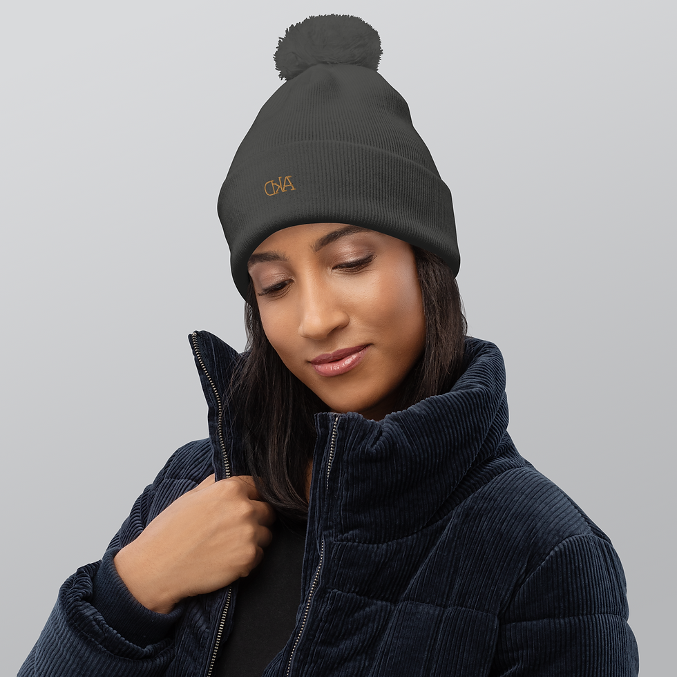 Miniature : Bonnet AhterKD avec logo brodé – tricot double couche