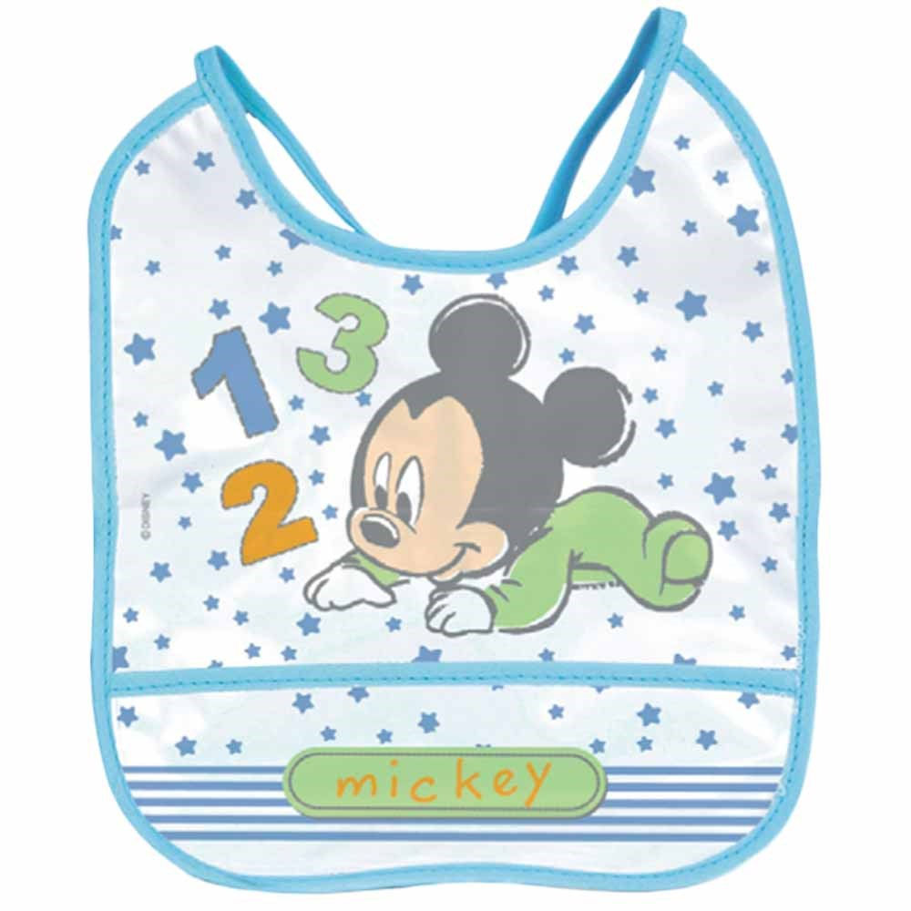 Babador Decorado PVC Mickey Baby - 1 unidade - Bab