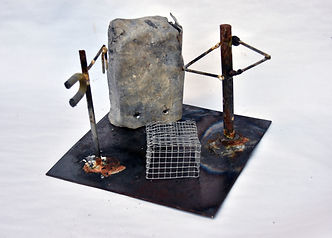 small mixed media sculpture by Glenn Locklee