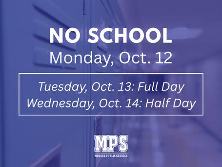 Schedule Reminder: October 12–14