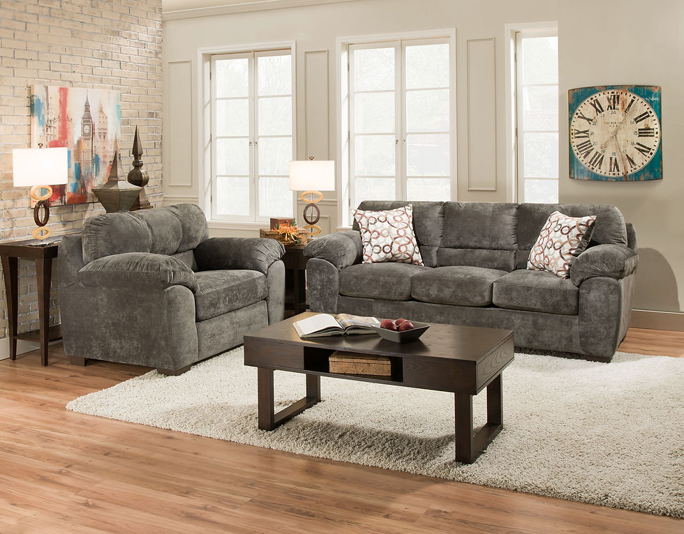 Ash Gray Sofa Set
