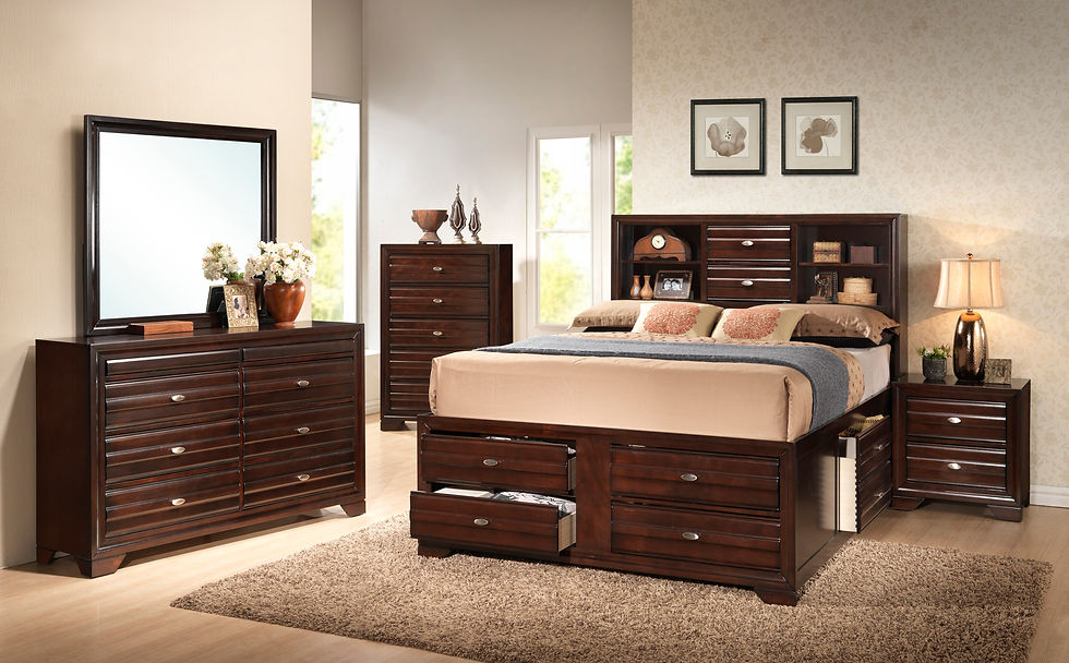 Double Drawer Storage Bed