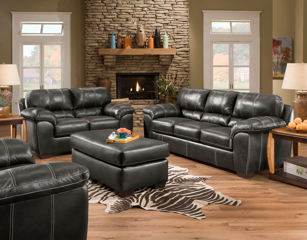 Black Bonded Leather