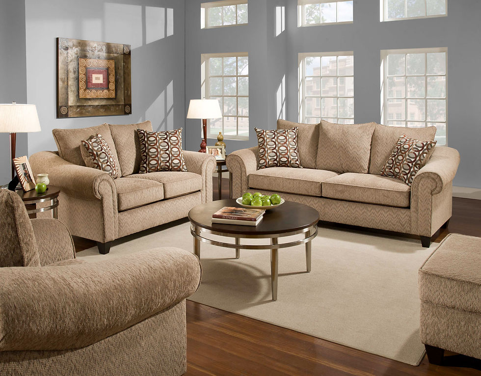 Tan Sofa Set