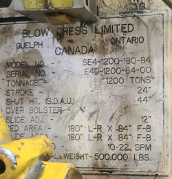 Blow SE4-1200-180-84 [DP1605] J