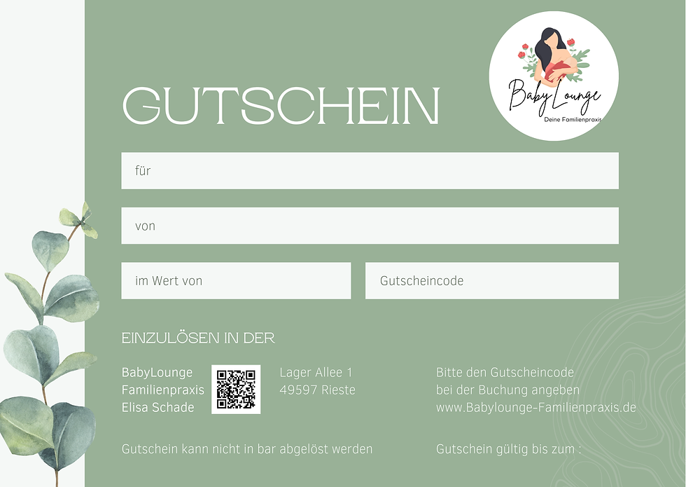 Geschenkgutschein Rückseite