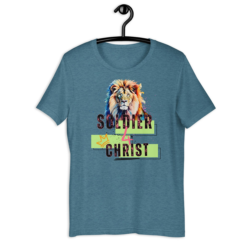 Thumbnail: ChristianWalk soldier for Christ front design t-shirt