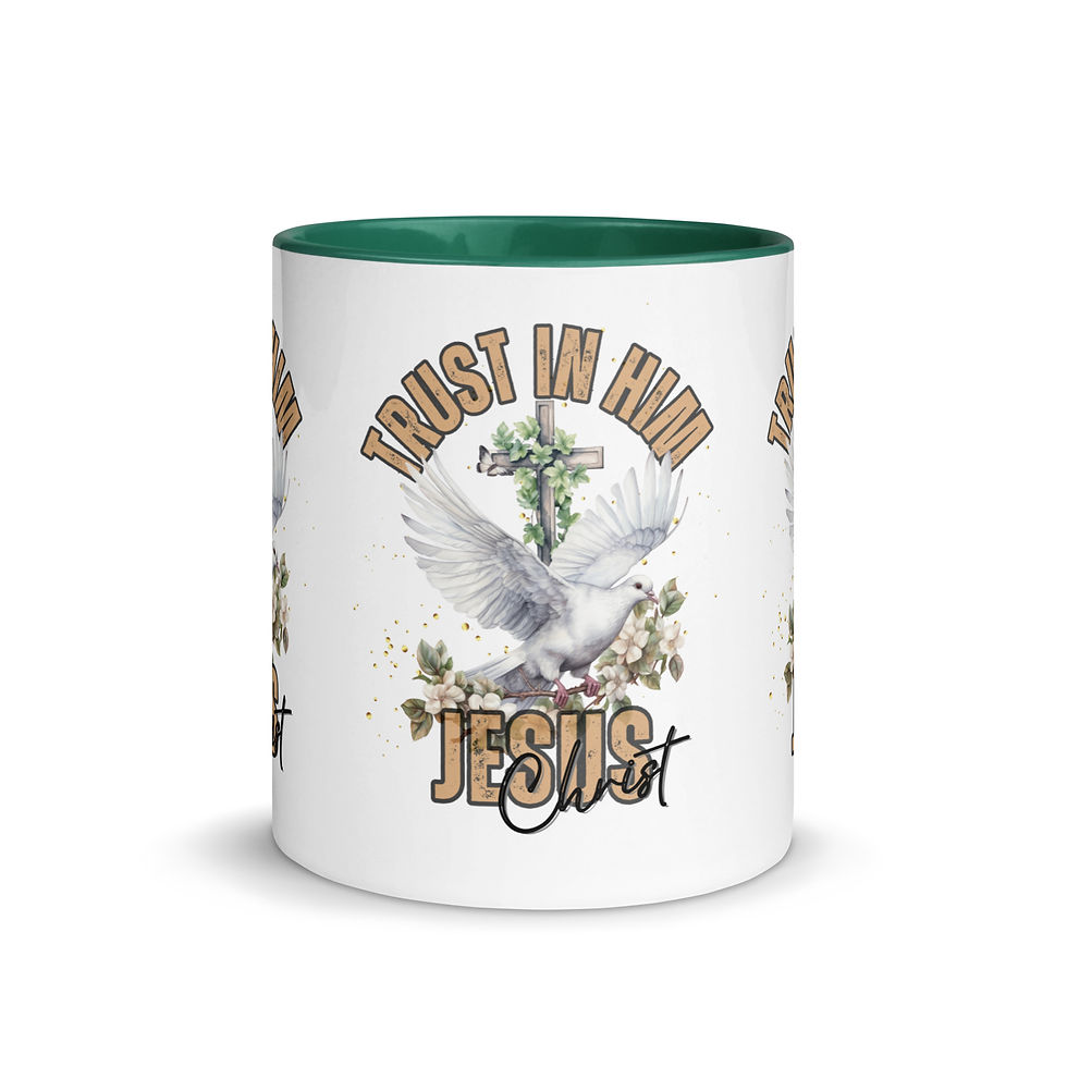 Thumbnail: ChristianWalk trust in Jesus design color mug