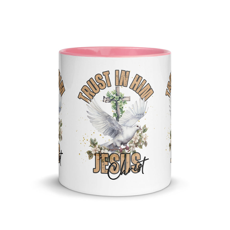 Thumbnail: ChristianWalk trust in Jesus design color mug