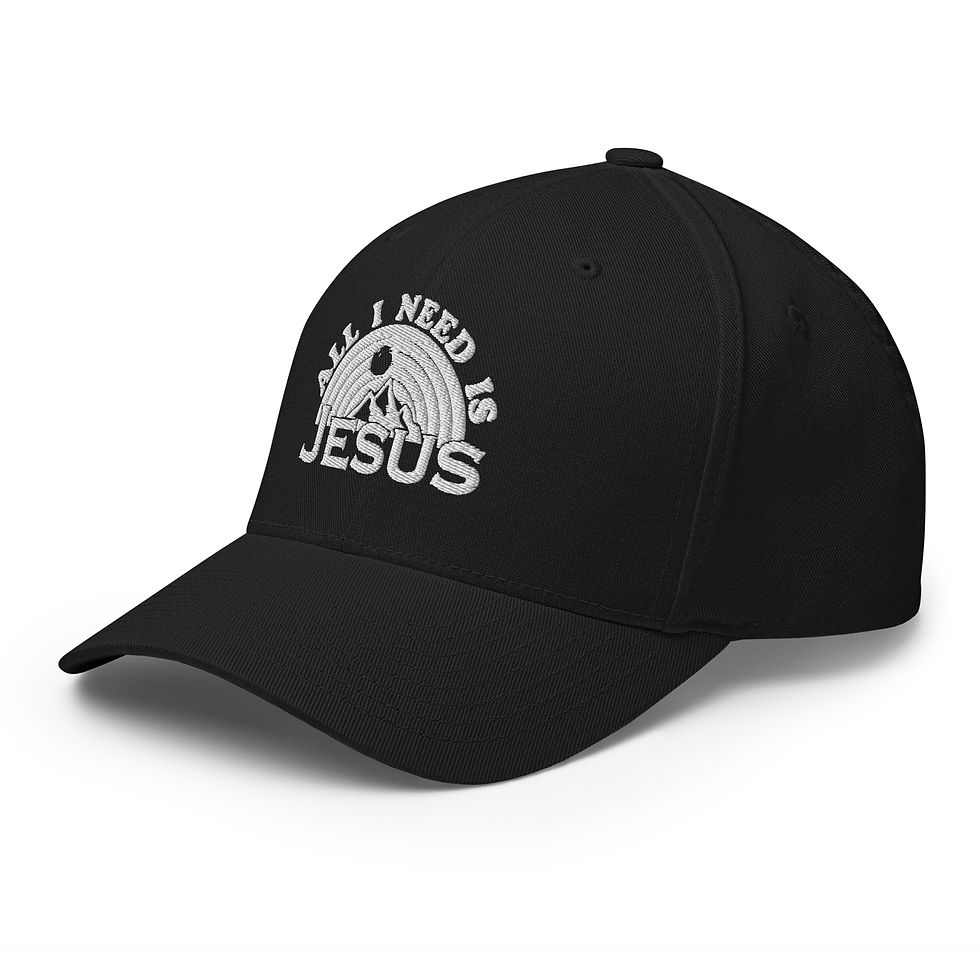 Thumbnail: ChristianWalk all I need is Jesus design structured twill cap