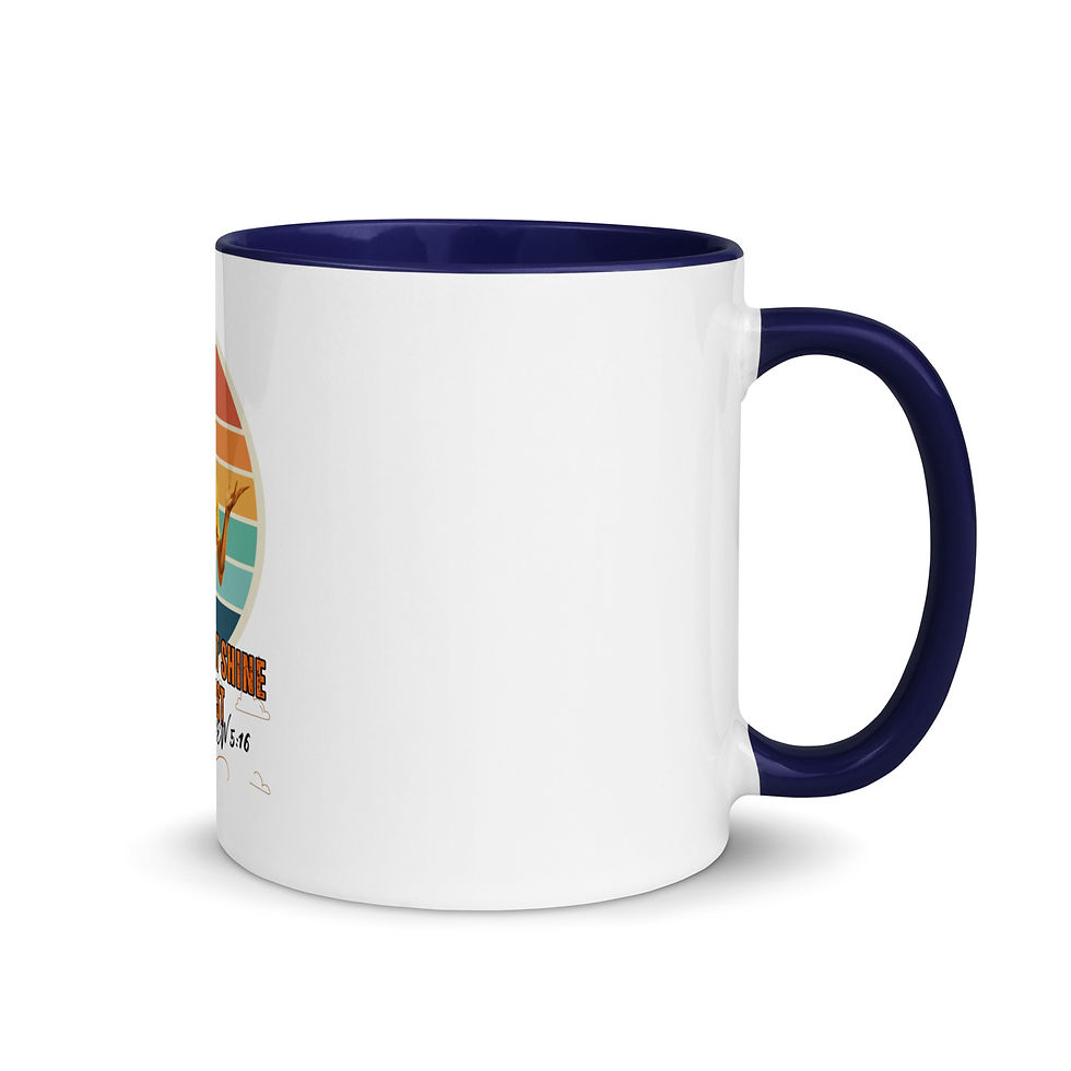 Thumbnail: ChristianWalk let your light shine for Christ design color mug