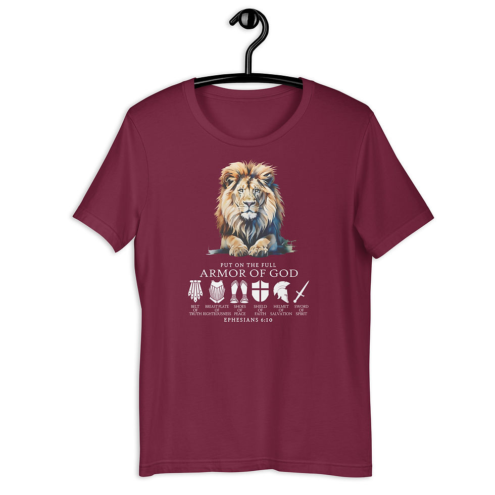 Thumbnail: ChristianWalk armor of God front design t-shirt