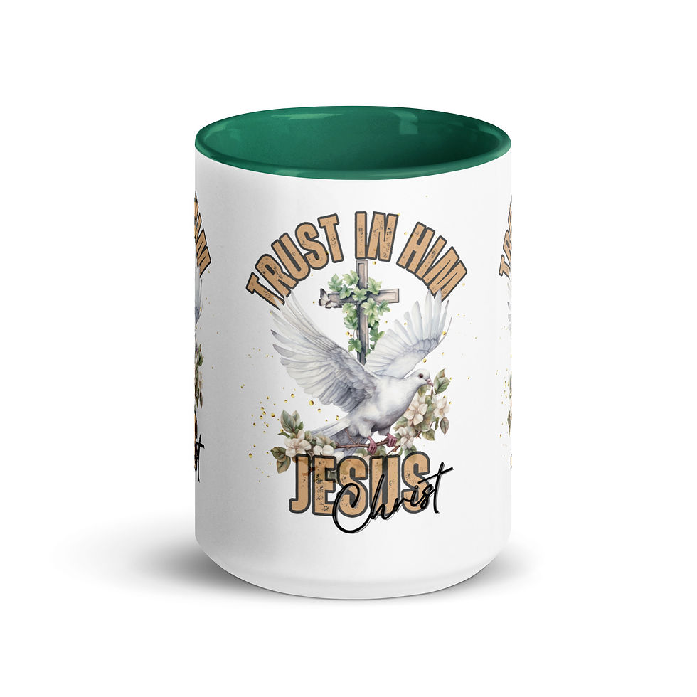 Thumbnail: ChristianWalk trust in Jesus design color mug
