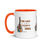 Thumbnail: ChristianWalk the Lord is my rock & song design color mug