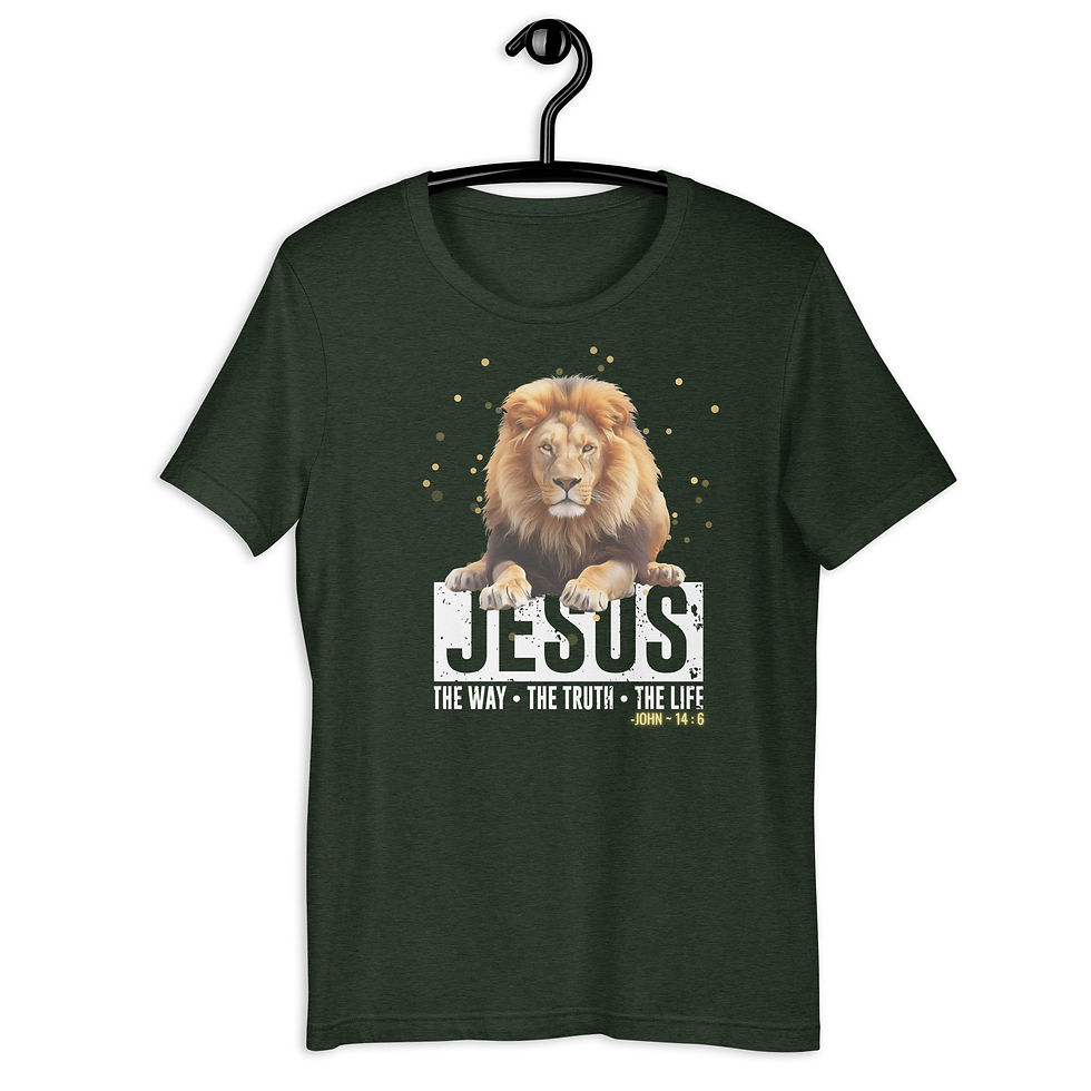 Thumbnail: ChristianWalk Jesus is the way front design t-shirt
