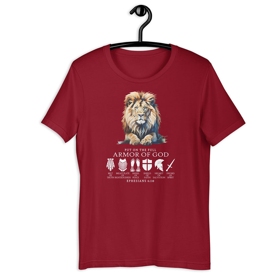 Thumbnail: ChristianWalk armor of God front design t-shirt