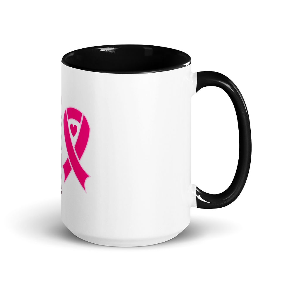 Thumbnail: ChristianWalk God is bigger than cancer design color mug