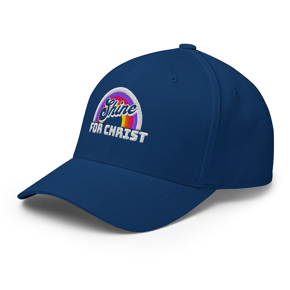 Thumbnail: ChristianWalk shine for Christ design structured twill cap