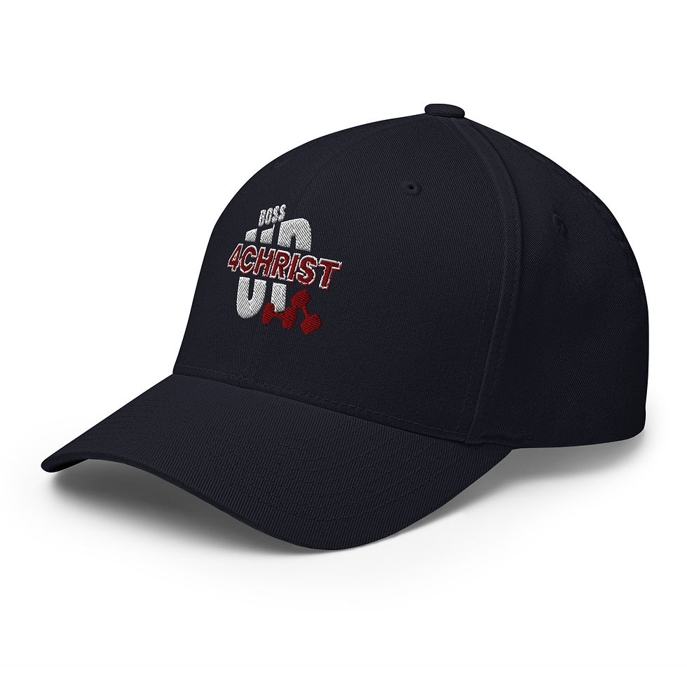 Thumbnail: ChristianWalk boss up for Christ design structured twill cap