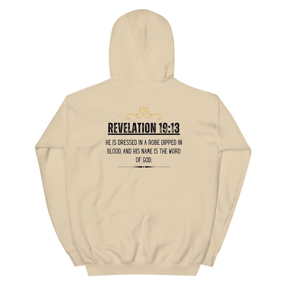 Thumbnail: ChristianWalk Jesus is King front & back design hoodie