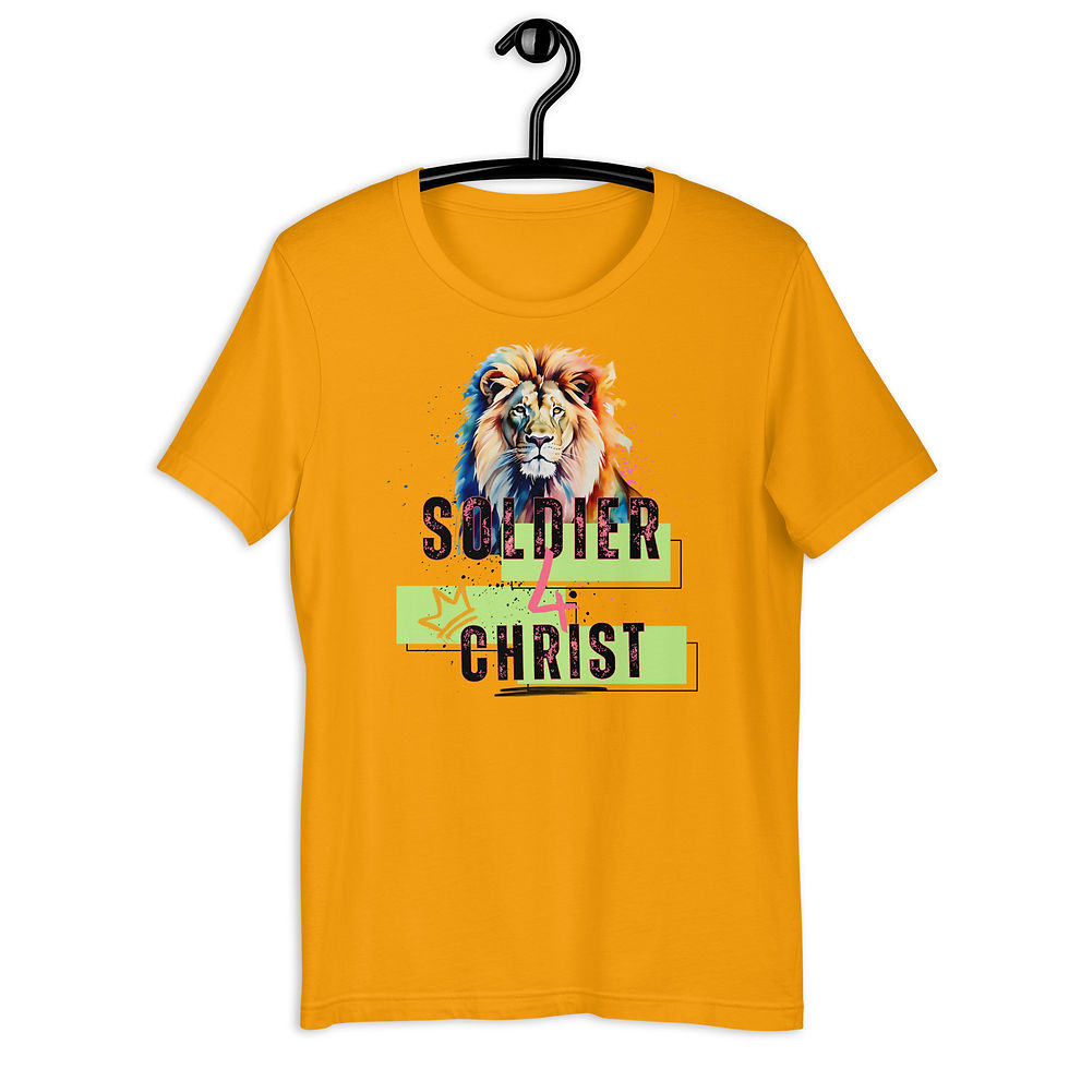 Thumbnail: ChristianWalk soldier for Christ front design t-shirt