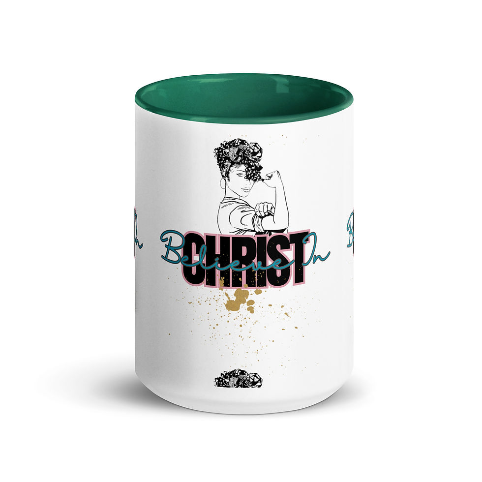 Thumbnail: ChristianWalk believe in Christ design color mug