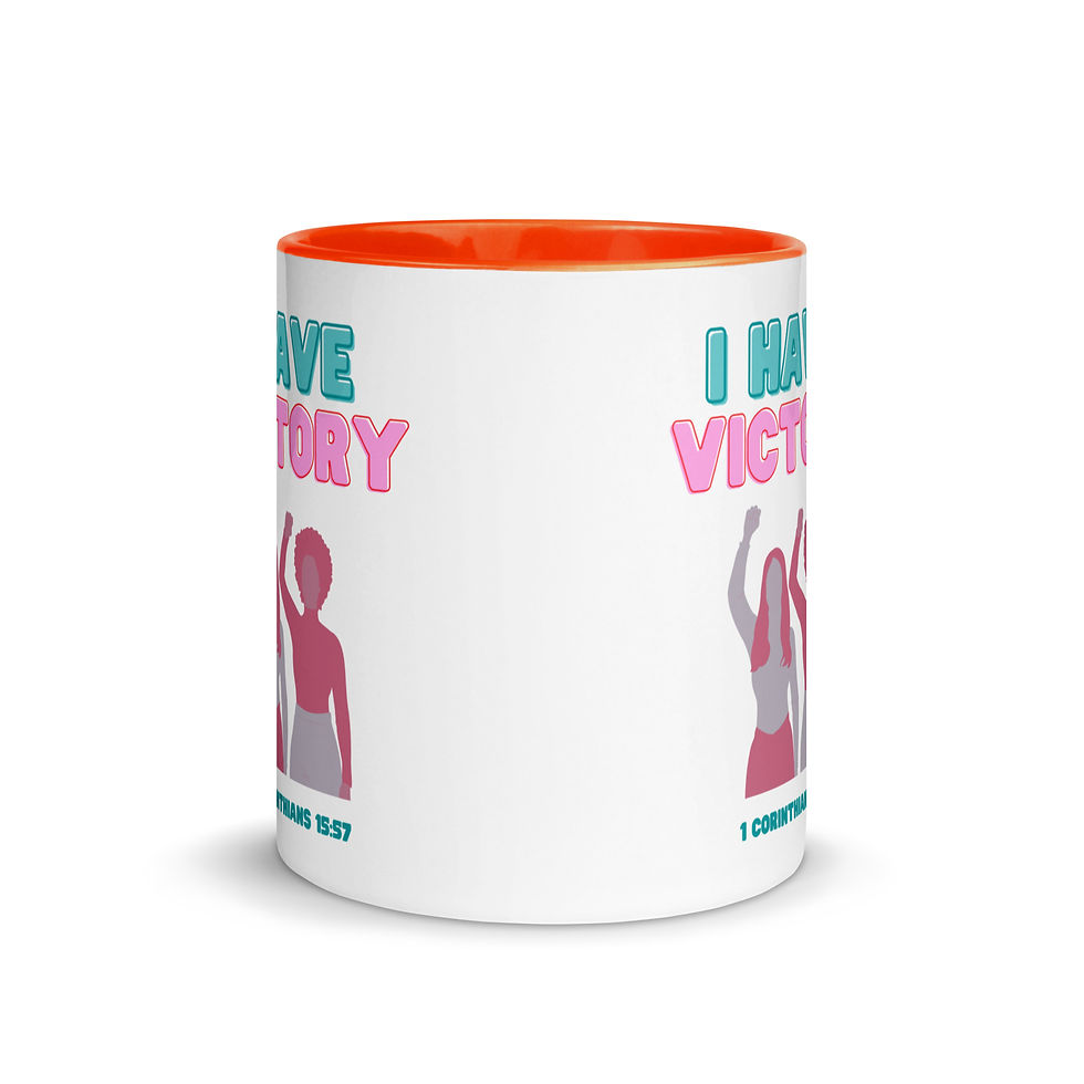 Thumbnail: ChristianWalk I have the victory design color mug