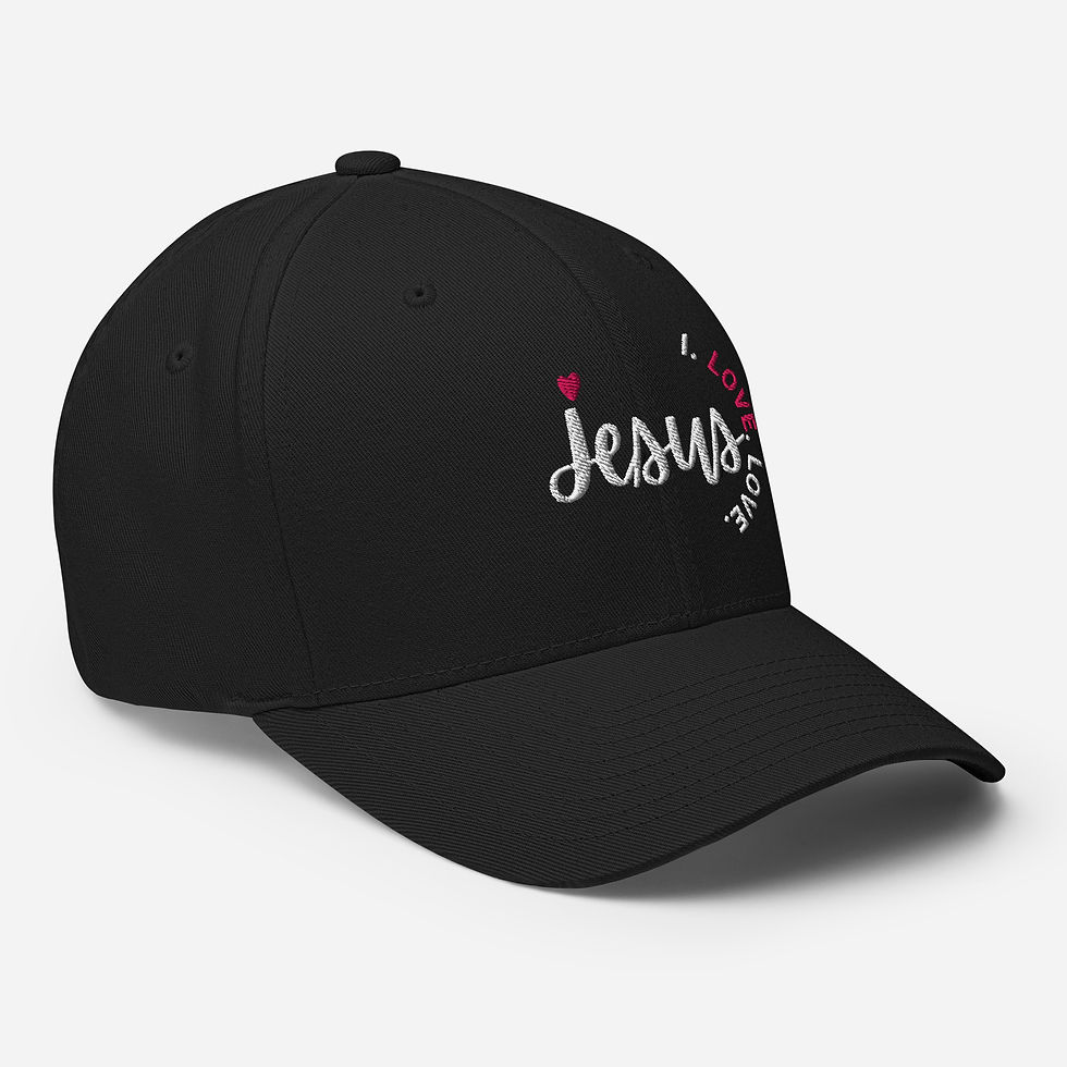 Thumbnail: ChristianWalk I love Jesus design structured twill cap