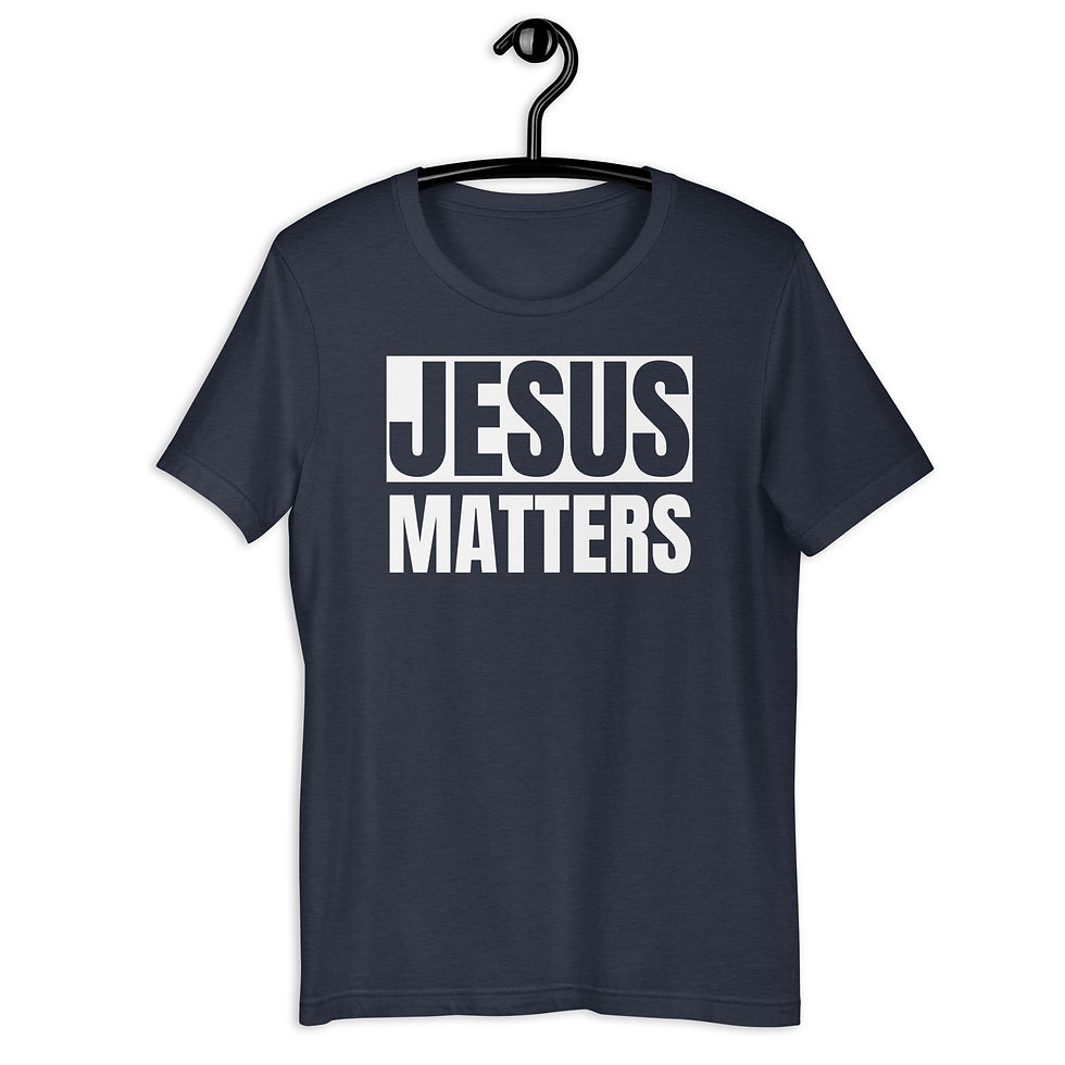 Thumbnail: ChristianWalk Jesus matters front & back design t-shirt