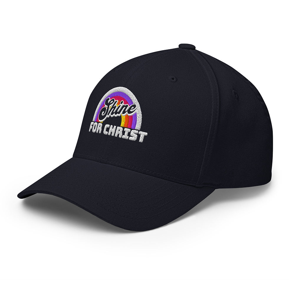 Thumbnail: ChristianWalk shine for Christ design structured twill cap